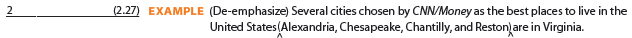 Although this checkup concentrates on Sections 2.23-2.29 in the Grammar/Mechanics Handbook, you may also refer to other punctuation principles. Insert any necessary and delete any unnecessary punctuation. In the space provided, indicate the number of changes you make and record the number of the G/M principle(s) illustrated. Count each mark separately; for example, a set of parentheses counts as 2. Replacing one punctuation mark with another counts as one change. If you make no changes, write O. When you finish, compare your responses with those provided at the end of the book. If your responses differ, study carefully the specific principles shown in parentheses.     ______________________ 1. (Emphasize) The scholarship committee has invited three recipients Matt Martinez, Debbie Lee, and Traci Person to speak at the awards ceremony. ______________________ 2. Could you please Dr. Kerlin check to be sure that my insurance information has been filed? ______________________ 3. (De-emphasize) Our June financial figures see Appendix A show a sharp increase in operating expenses. ______________________ 4. My friend and I wondered whether the application deadline was April 1 or April 15? ______________________ 5. Northwestern, Stanford, and Harvard these universities have three of the best MBA programs in the country. ______________________ 6. Warren Buffet said, Why not invest your assets in companies you really like ______________________ 7. Have you read The Wall Street Journal article titled Genetic Tests Create Pitfalls for Employers ______________________ 8. (Emphasize.) The biggest wine-producing states California, Washington, and Oregon are all located on the Pacific Coast. ______________________ 9. Have you received replies from Mr Francisco, M Arce, Ms Brenda Marini, and Dr Patricia Franzoia  ______________________ 10. I enjoyed the chapter titled The Almost Perfect Meeting that appeared in Emily Post's book The Etiquette Advantage in Business. ______________________ 11. Donald Trump said, Generally I like other people to fire, because it's always a lousy task however, he has fired many people himself. ______________________ 12. Kevin asked whether sentences could end with two periods? ______________________ 13. Is today's meeting at 2 p m ______________________ 14. In business the term poison pill is defined as a defensive tactic used by a company to prevent a hostile takeover. ______________________ 15. Wow You've been working out haven't you