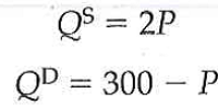 Suppose that a market is described by the following supply and demand equations:     a. Solve for the equilibrium price and the equilibrium quantity. b. Suppose that a tax of T is placed on buyers, so the new demand equation is     Solve for the new equilibrium. What happens to the price received by sellers, the price paid by buyers, and the quantity sold? c. Tax revenue is T X Q. Use your answer to part (b) to solve for tax revenue as a function of T. Graph this relationship for T between 0 and 300.  d. The deadweight loss of a tax is the area of the triangle between the supply and demand curves. Recalling that the area of a triangle is 1/2 x base x height, solve for deadweight loss as a function of T. Graph this relation-ship for T between 0 and 300. (Hint: Looking sideways, the base of the deadweight loss tri-angle is T, and the height is the difference between the quantity sold with the tax and the quantity sold without the tax.)  e. The government now levies a tax on this good of $200 per unit. Is this a good policy? Why or why not? Can you propose a better policy?