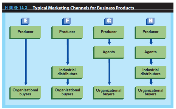 One of the key components in a successful marketing strategy is the plan for getting the products to your customer. To make the best decisions about where, when, and how your products will be made available to the customer, you need to know more about how these distribution decisions relate to other marketing mix elements in your marketing plan. To assist you in relating the information in this chapter to your marketing plan, consider the following issues:  Using Figure 14.2 (or 14.3 if your product is a business product), determine which of the channel distribution paths is most appropriate for your product. Given the nature of your product, could it be distributed through more than one of these paths        