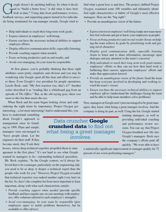    What's the difference between encouraging managers to be great managers and knowing what being a great manager involves?