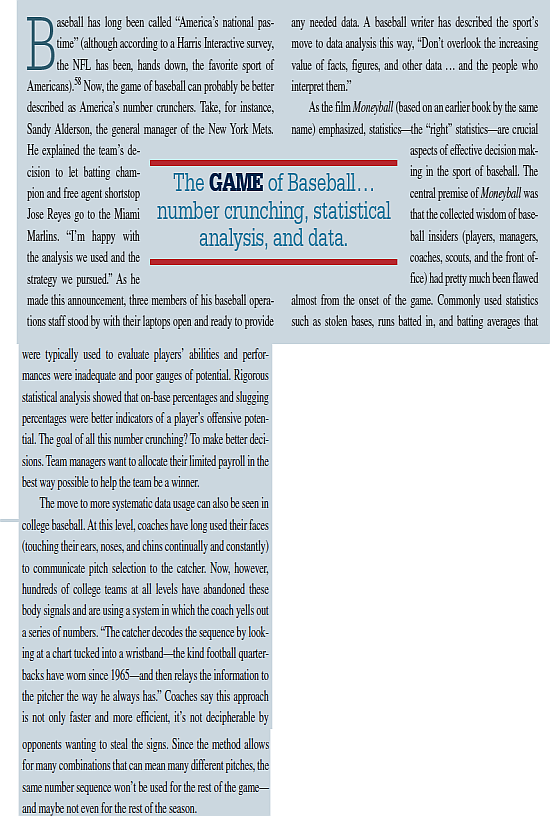    Is it appropriate for baseball managers to use only quantitative, objective criteria in evaluating their players? What do you think? Why?