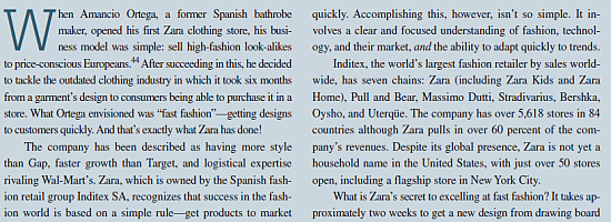        What competitive advantage do you think Zara is pursuing? How does it exploit that competitive advantage?