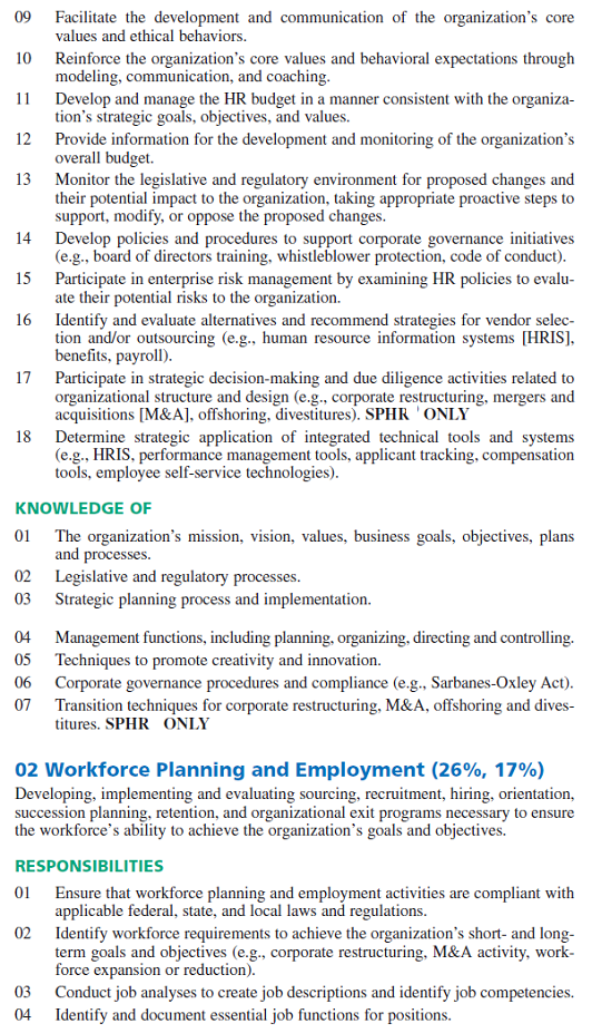 IMPROVING PERFORMANCE at The Hotel Paris  The New Benefits Plan  The Hotel Paris's competitive strategy is To use superior guest service to differentiate the Hotel Paris properties, and to thereby increase the length of stay and return rate of guests, and thus boost revenues and profitability. HR manager Lisa Cruz must now formulate functional policies and activities that support this competitive strategy by eliciting the required employee behaviors and competencies. While the Hotel Paris's benefits (in terms of things like holidays and health care) were comparable to other hotels', Lisa Cruz knew they weren't good enough to support the high-quality service behaviors her company sought. Indeed, the fact that they were roughly comparable to those of similar firms didn't seem to impress the Hotel Paris's employees. Sixty percent of them consistently said they were dissatisfied with their benefits. Lisa's concern (with which the CFO concurred) was that dissatisfaction with benefits contributed to low morale and engagement, and thus to inhibiting the Hotel Paris from achieving its strategic aims. Lisa therefore turned to the task of assessing and redesigning the company's benefits plans. As they reviewed the benefits numbers, Lisa Cruz and the CFO became concerned. They computed several benefits-related metrics for their firm, including benefits costs as a percentage of payroll, sick days per full-time equivalent employee per year, benefits cost/competitor's benefits cost ratio, and workers' compensation experience ratings. The results, said the CFO, offered a good news-bad news situation. On the good side, as noted, the ratios were similar to most competing hotels'. The bad news was that the measures were well below those for high-performing service businesses. The CFO authorized Lisa to design and propose a new benefits plan. Lisa knew there were several things she wanted to accomplish. She wanted a plan that contributed to improved employee morale and engagement. And, she wanted the plan to include elements that made it easier for her employees to do their jobs-so that, as she put it, they could come to work and give their full attention to giving our guests great service, without worrying about child care and other family distractions. The new plan's centerpiece was a proposal for much better family-friendly benefits. Because so many of each hotel's employees were single parents, and because each hotel had to run 24 hours a day, Lisa's team proposed, and the Board approved, setting aside a room in each hotel for an on-site child-care facility and for hiring a trained professional attendant. They considered instituting a flexible work schedule program, but for most of the jobs, this was impractical, because each front-line employee simply had to be there at his or her appointed hour. However, they did institute a new job-sharing program. Now two people could share one housekeeping or front-desk clerk job, as long as the job was covered. One of the metrics Lisa and her team specifically wanted to address was the relatively high absence rate at the Hotel Paris. Because so many of these jobs are front-line jobs-valets, limousine drivers, and front-desk clerks, for instance-absence had a particularly serious effect on metrics like overtime pay and temporary help costs. Here, at the urging of her compensation consultant, Lisa decided to opt for a system similar to Marriott's BENETRADE. With this benefit program, employees can trade the value of some sick days for other benefits. As Lisa put it, I'd rather see our employees using their sick day pay for things like additional health-care benefits, if it means they'll think twice before taking a sick day to run a personal errand. After just less than a year, Lisa and the CFO believe the new program is successful. Their studies suggest that the improved benefits are directly contributing to improved employee morale and commitment, sick days have diminished by 40%, and employee turnover is down 60%. And when they advertise for open positions, over 60% of the applicants cite family-friendly benefits as a top reason for applying to work at the Hotel Paris. Given your answer to question 1-8, explain specifically what other benefits you would recommend the Hotel Paris implement to achieve these behavioral improvements. Question 1  Appendix A, PHR and SPHR Knowledge Base, at the end of this book lists the knowledge someone studying for the HRCI certification exam needs to have in each area of human resource management (such as in Strategic Management, Workforce Planning, and Human Resource Development). In groups of four to five students, do four things: (1) review Appendix A; (2) identify the material in this chapter that relates to the required knowledge Appendix A lists; (3) write four multiple-choice exam questions on this material that you believe would be suitable for inclusion in the HRCI exam; and (4) if time permits, have someone from your team post your team's questions in front of the class, so that students in all teams can answer the exam questions created by the other teams.                                     Question 2  Chip Conley, founder of Joie de Vivre Hospitality, believes that most companies frame their financial incentives in the wrong way. Explain what he means. What does JDV do differently? Question 3  Why does Joie de Vivre offer free hotel stays to all employees as part of its incentive plan? Question 4  According to the video, what separates a world-class organization is its ability to care for its employees in good times and in bad. How did JDV accomplish this during the dot-com crash and post-9/11 industry recession? Question 5  Of the compensation, benefits, and incentives practices we discussed in Chapters 11, 12, and 13, which would you recommend JDV implement, and why? Question 6  Assume you are mediating this dispute. Discuss five creative solutions you would suggest for how the grocers could reduce the health insurance benefits and the cost of their total benefits package without making any employees pay more. Question 7  From the grocery chains' point of view, what is the downside of having two classes of employees, one of which has superior health insurance benefits? How would you suggest they handle the problem? Question 8  Similarly, from the point of view of the union, what are the downsides of having to represent two classes of employees, and how would you suggest handling the situation?