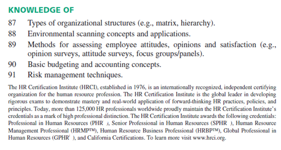 IMPROVING PERFORMANCE at The Hotel Paris  The New Benefits Plan  The Hotel Paris's competitive strategy is To use superior guest service to differentiate the Hotel Paris properties, and to thereby increase the length of stay and return rate of guests, and thus boost revenues and profitability. HR manager Lisa Cruz must now formulate functional policies and activities that support this competitive strategy by eliciting the required employee behaviors and competencies. While the Hotel Paris's benefits (in terms of things like holidays and health care) were comparable to other hotels', Lisa Cruz knew they weren't good enough to support the high-quality service behaviors her company sought. Indeed, the fact that they were roughly comparable to those of similar firms didn't seem to impress the Hotel Paris's employees. Sixty percent of them consistently said they were dissatisfied with their benefits. Lisa's concern (with which the CFO concurred) was that dissatisfaction with benefits contributed to low morale and engagement, and thus to inhibiting the Hotel Paris from achieving its strategic aims. Lisa therefore turned to the task of assessing and redesigning the company's benefits plans. As they reviewed the benefits numbers, Lisa Cruz and the CFO became concerned. They computed several benefits-related metrics for their firm, including benefits costs as a percentage of payroll, sick days per full-time equivalent employee per year, benefits cost/competitor's benefits cost ratio, and workers' compensation experience ratings. The results, said the CFO, offered a good news-bad news situation. On the good side, as noted, the ratios were similar to most competing hotels'. The bad news was that the measures were well below those for high-performing service businesses. The CFO authorized Lisa to design and propose a new benefits plan. Lisa knew there were several things she wanted to accomplish. She wanted a plan that contributed to improved employee morale and engagement. And, she wanted the plan to include elements that made it easier for her employees to do their jobs-so that, as she put it, they could come to work and give their full attention to giving our guests great service, without worrying about child care and other family distractions. The new plan's centerpiece was a proposal for much better family-friendly benefits. Because so many of each hotel's employees were single parents, and because each hotel had to run 24 hours a day, Lisa's team proposed, and the Board approved, setting aside a room in each hotel for an on-site child-care facility and for hiring a trained professional attendant. They considered instituting a flexible work schedule program, but for most of the jobs, this was impractical, because each front-line employee simply had to be there at his or her appointed hour. However, they did institute a new job-sharing program. Now two people could share one housekeeping or front-desk clerk job, as long as the job was covered. One of the metrics Lisa and her team specifically wanted to address was the relatively high absence rate at the Hotel Paris. Because so many of these jobs are front-line jobs-valets, limousine drivers, and front-desk clerks, for instance-absence had a particularly serious effect on metrics like overtime pay and temporary help costs. Here, at the urging of her compensation consultant, Lisa decided to opt for a system similar to Marriott's BENETRADE. With this benefit program, employees can trade the value of some sick days for other benefits. As Lisa put it, I'd rather see our employees using their sick day pay for things like additional health-care benefits, if it means they'll think twice before taking a sick day to run a personal errand. After just less than a year, Lisa and the CFO believe the new program is successful. Their studies suggest that the improved benefits are directly contributing to improved employee morale and commitment, sick days have diminished by 40%, and employee turnover is down 60%. And when they advertise for open positions, over 60% of the applicants cite family-friendly benefits as a top reason for applying to work at the Hotel Paris. Given your answer to question 1-8, explain specifically what other benefits you would recommend the Hotel Paris implement to achieve these behavioral improvements. Question 1  Appendix A, PHR and SPHR Knowledge Base, at the end of this book lists the knowledge someone studying for the HRCI certification exam needs to have in each area of human resource management (such as in Strategic Management, Workforce Planning, and Human Resource Development). In groups of four to five students, do four things: (1) review Appendix A; (2) identify the material in this chapter that relates to the required knowledge Appendix A lists; (3) write four multiple-choice exam questions on this material that you believe would be suitable for inclusion in the HRCI exam; and (4) if time permits, have someone from your team post your team's questions in front of the class, so that students in all teams can answer the exam questions created by the other teams.                                     Question 2  Chip Conley, founder of Joie de Vivre Hospitality, believes that most companies frame their financial incentives in the wrong way. Explain what he means. What does JDV do differently? Question 3  Why does Joie de Vivre offer free hotel stays to all employees as part of its incentive plan? Question 4  According to the video, what separates a world-class organization is its ability to care for its employees in good times and in bad. How did JDV accomplish this during the dot-com crash and post-9/11 industry recession? Question 5  Of the compensation, benefits, and incentives practices we discussed in Chapters 11, 12, and 13, which would you recommend JDV implement, and why? Question 6  Assume you are mediating this dispute. Discuss five creative solutions you would suggest for how the grocers could reduce the health insurance benefits and the cost of their total benefits package without making any employees pay more. Question 7  From the grocery chains' point of view, what is the downside of having two classes of employees, one of which has superior health insurance benefits? How would you suggest they handle the problem? Question 8  Similarly, from the point of view of the union, what are the downsides of having to represent two classes of employees, and how would you suggest handling the situation?