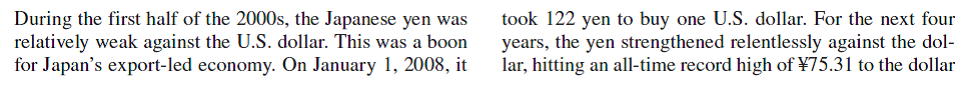 The Rise and Fall of the Japanese Yen             Why did the yen carry trade work during the early 2000s Why did it stop working after 2008