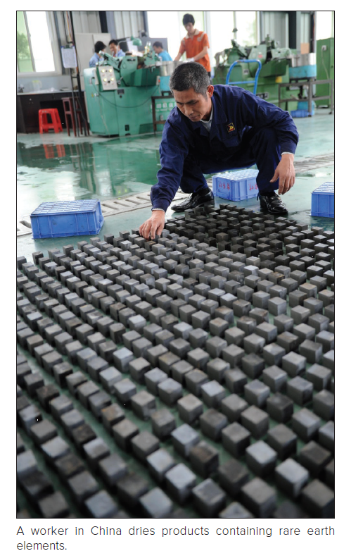 China Limits Exports of Rare Earth Metals             The restrictions imposed by China on rare earth metals has resulted in some companies (e.g., Toyota, Renault, Tesla) starting to look for alternatives. They plan to use parts that do not include rare earth metals. Is this a good solution