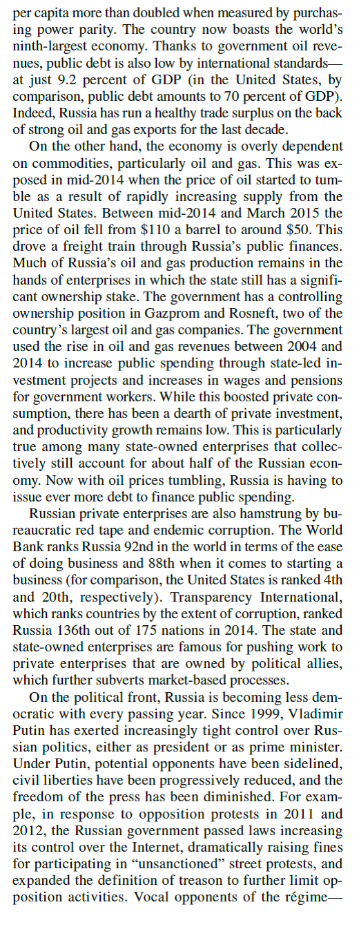 Putin's Russia              Given what is happening in Russia today, what do you think will happen to foreign direct investment in Russia going forward Is this a country where a Western enterprise would want to do business