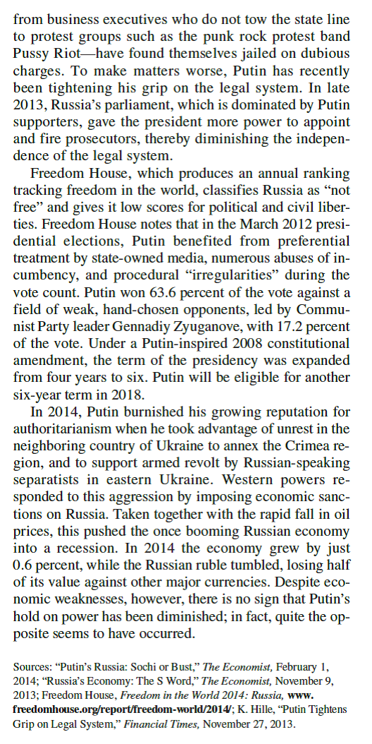 Putin's Russia              Given what is happening in Russia today, what do you think will happen to foreign direct investment in Russia going forward Is this a country where a Western enterprise would want to do business