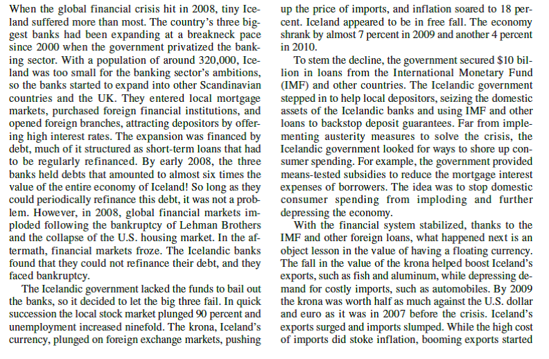 The IMF and Iceland's Economic Recovery          Was Iceland facing a classic currency crisis, or was this a banking crisis