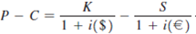 Use interest rate parity to demonstrate that you can represent put-call parity as