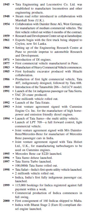 Tata Nano: The People's Car  Nano, India's first People's car, may soon earn a place in history alongside Ford's Model T, Volkswagen's Beetle, and the British Motor Corp.'s Mini, all of which made automotive travel within reach of millions of customers who had previously been locked out of the car market.In January 2008 during India's main auto show in New Delhi, Tata Motors introduced to the Indian public its ultra-cheap car Nano that was expected to retail for as little as the equivalent of $2,500, or about the price of the optional DVD player on the Lexus LX 470 sport utility vehicle.This event had driven unprecedented public attention, since Tata's new vehicle was projected to revolutionize the auto industry. The emergence of Tata Motors on the global auto scene marks the advent of India as a global center for small-car production and represents a victory for those who advocate making cheap goods for potential customers at the bottom of the pyramid in emerging markets.Most of all, the car could give millions of people now relegated to lesser means of transportation the chance to drive cars.In India, there were fewer than 10 cars for every thousand people in 2007, compared with 40 per thousand in China, and 450 in the U.S.Far more middle-class Indians bought and transported their entire families on scooters. According to some analysts, Tata Motor's Chairman Ratan Tata hopes to use the Nano to become the Henry Ford of emerging India, in part, by offering a car at a fraction of the price of rival products.The company is gambling that its tiny price tag will make it appealing to Indians who now drive motorcycles and scooters. While India's population is more than 1 billion people, only around 1 million passenger cars were sold in the country in 2007, one-tenth as many as in China.By contrast, more than 7 million motorcycles and scooters were sold.Mr.Tata said the tiny car is aimed at keeping the families of India's growing middle class from having to travel with as many as four people on a scooter. Speaking at the unveiling ceremony at the 9th Auto Expo in New Delhi, Ratan Tata said, I observed families riding on two-wheelers-the father driving the scooter, his young kid standing in front of him, his wife seated behind him holding a little baby.It led me to wonder whether one could conceive of a safe, affordable, all-weather form of transport for such a family.Tata Motors' engineers and designers gave their all for about four years to realize this goal.Today, we indeed have a People's Car, which is affordable and yet built to meet safety requirements and emission norms, to be fuel efficient and low on emissions.We are happy to present the People's Car to India and we hope it brings the joy, pride and utility of owning a car to many families who need personal mobility. Middle-class household incomes in India start at roughly $6,000 a year, so a $3,000 car is the kind of innovation that could create millions of new drivers.Eight million Indians currently own cars, according to the Mumbai-based credit-rating agency Crisil.Another 18 million have the means to buy one.However, the Nano could increase that pool of potential auto owners by as much as 65 percent, to 30 million.This goes beyond economics and class, says Ravi Kant, managing director of Tata Motors.This crosses the urban-rural divide.Now a car is within the reach of people who never imagined they would own a car.It's a triumph for our company.And for India. Designed with a Family in Mind  Though Nano's design triggered different comments from the public-some people called it handsome; others called it egg shaped-overall Tata Motors was very proud of the design, which was developed with a family in mind.From Tata's perspective the new Nano addresses several key characteristics that Indian families would prize in a car: low price, adequate comfort, fuel-efficiency, and safety. According to Tata, Nano has a roomy passenger compartment with generous leg space and head room, and it can comfortably seat four persons.Four doors with high seating position make ingress and egress easy.With a snub nose and a sloping roof, the world's cheapest car can hold five people-if they squeeze.Nano's dimensions are as follows: length of 3.1 meters, width of 1.5 meters, and height of 1.6 meters.Tata suggests these compact dimensions should allow the car to effortlessly maneuver on busy roads in cities as well as in rural areas.Its mono-volume design, with wheels at the corners and the power train at the rear, enables it to combine both space and maneuverability.At 10 feet long, the Nano is about 2 feet shorter than a Mini Cooper. The car is available in both standard and deluxe versions.According to the company, both versions offer a wide range of body colors and other accessories so that the car can be customized to an individual's preferences.But reviewers called the basic version spare: There's no radio, no air bags, no passenger-side mirror, and only one windshield wiper.If you want air conditioning to cope with India's brutal summers, you need to get the deluxe version. According to the company, Nano has a fuel-efficient engine powered by the lean design strategy that has helped minimize weight, maximize performance per unit of energy consumed, and deliver higher fuel efficiency.The final design stands at 1,322 pounds, 528 pounds lighter than the flyweight Honda Insight.To power it, the engineers settled on a 33-horsepower, 623-cc, two-cylinder engine housed in the rear; to service it, the mechanic must remove a set of bolts in the 5.4-cubic-foot trunk.The payoff: an uncommonly efficient 47 miles per gallon running at top speed (65 mph).But that doesn't mean Nano owners won't spend a lot of time pumping gas-the minuscule tank holds just 3.9 gallons. According to the company, the People's Car's safety performance exceeds current Indian regulatory requirements.With an all-sheet-metal body, it has a strong passenger compartment, with safety features such as crumple zones, intrusion-resistant doors, seat belts, strong seats and anchorages, and the rear tailgate glass bonded to the body.Tubeless tires further enhance safety.Tata also placed emphasis on environmental friendliness.According to a corporate press release the People's Car's tailpipe emission performance exceeds regulatory requirements.In terms of overall pollutants, it has a lower pollution level than two-wheelers being manufactured in India today. About Tata Motors  Tata Motors is a part of the Tata Group.The Tata Group is considered the General Electric of India, a sprawling conglomerate with a commanding presence in media, telecom, outsourcing, retailing, and real estate.Started in 1868 as a textile wholesaler, the company branched out into luxury hotels after, as legend has it, founder Jamsetji Tata was turned away from a posh establishment because of his skin color.In 1945, a few years before the British left India, Tata created Tata Motors and started producing locomotives and, eventually, autos.In 1998, Tata Motors introduced the country's first indigenously designed car.The homegrown Indica, which now sells for around $6,000, became ubiquitous as a taxi. Meanwhile, the Tata Group has been expanding globally.It bought the tea company Tetley in 2000 and acquired Anglo-Dutch steel giant Corus in 2007.It maintains Tata Consultancy Services offices in 54 countries and owns hotels in Boston, New York, and San Francisco.In March 2008, Tata Motors bought Jaguar and Land Rover from the financially strangled Ford Motors. Tata Motors listed on the New York Stock Exchange in 2004.After thousands of changes, in the quarter ending December 2006 Tata earned $116 million on revenue of $1.55 billion.Annual revenue grew to $5.2 billion for the fiscal year ending in March 2006.Now Tata Motors Limited is India's largest automobile company, with consolidated revenues of Rs.70,938.85 crores (US$14 billion) in 2008-2009.It is the leader in commercial vehicles in each segment, and among the top three in passenger vehicles with winning products in the compact, midsize car, and utility vehicle segments.The company is the world's fourth largest truck manufacturer, and the world's second largest bus manufacturer.The company's 24,000 employees are guided by the vision to be best in the manner in which we operate, best in the products we deliver, and best in our value system and ethics. Established in 1945, Tata Motors' presence cuts across the length and breadth of India.Over 4 million Tata vehicles ply on Indian roads, since they first rolled out in 1954.The company's manufacturing base in India is spread across Jamshedpur (Jharkhand), Pune (Maharashtra), Lucknow (Uttar Pradesh), Pantnagar (Uttarakhand), and Dharwad (Karnataka).Following a strategic alliance with Fiat in 2005, it has set up an industrial joint venture with Fiat Group Automobiles at Ranjangaon (Maharashtra) to produce both Fiat and Tata cars and Fiat powertrains.The company is establishing a new plant at Sanand (Gujarat).The company's dealership, sales, services, and spare parts network comprises over 3,500 touch points; Tata Motors also distributes and markets Fiat branded cars in India. Tata Motors has also emerged as an international automobile company.Through subsidiaries and associate companies, Tata Motors has operations in the U.K., South Korea, Thailand, and Spain.Among them is Jaguar Land Rover, a business comprising the two iconic British brands that was acquired in 2008.In 2004, it acquired the Daewoo Commercial Vehicles Company, South Korea's second largest truck maker.The rechristened Tata Daewoo Commercial Vehicles Company has launched several new products in the Korean market, while also exporting these products to several international markets.Today two-thirds of heavy commercial vehicle exports out of South Korea are from Tata Daewoo. In 2005, Tata Motors acquired a 21 percent stake in Hispano Carrocera, a well regarded Spanish bus and coach manufacturer, and subsequently the remaining stake in 2009.Hispano's presence is being expanded in other markets.In 2006, Tata Motors formed a joint venture with the Brazil-based Marcopolo, a global leader in body building for buses and coaches, to manufacture fully built buses and coaches for India and select international markets.In 2006, Tata Motors entered into joint venture with Thonburi Automotive Assembly Plant Company of Thailand to manufacture and market the company's pickup vehicles in Thailand.The new plant of Tata Motors (Thailand) has begun production of the Xenon pickup truck, with the Xenon having been launched in Thailand in 2008. Tata Motors is also expanding its international footprint, established through exports since 1961.The company's commercial and passenger vehicles are already being marketed in several countries in Europe, Africa, the Middle East, South East Asia, South Asia, and South America.It has franchisee/joint venture assembly operations in Kenya, Bangladesh, Ukraine, Russia, Senegal, and South Africa.Through its subsidiaries, the company is engaged in engineering and automotive solutions, construction equipment manufacturing, automotive vehicle components manufacturing and supply chain activities, machine tools and factory automation solutions, high-precision tooling and plastic and electronic components for automotive and computer applications, and automotive retailing and service operations. The foundation of the company's growth over the last 50 years is a deep understanding of economic stimuli and customer needs, and the ability to translate them into customer-desired offerings through leading-edge R D.With over 3,000 engineers and scientists, the company's Engineering Research Centre, established in 1966, has enabled pioneering technologies and products.The company today has R D centers in Pune, Jamshedpur, Lucknow, Dharwad in India, and in South Korea, Spain, and the U.K.It was Tata Motors which developed the first indigenously developed Light Commercial Vehicle, India's first Sports Utility Vehicle, and, in 1998, the Tata Indica, India's first fully indigenous passenger car.Within two years of launch, Tata Indica became India's largest selling car in its segment.In 2005, Tata Motors created a new segment by launching the Tata Ace, India's first indigenously developed mini-truck.In January 2008, Tata Motors unveiled its People's Car, the Tata Nano, which was launched in India in March 2009. Tata Motors is equally focused on environment-friendly technologies in emissions and alternative fuels.It has developed electric and hybrid vehicles both for personal and public transportation.It has also been implementing several environment-friendly technologies in manufacturing processes, significantly enhancing resource conservation. Tata Motors is committed to improving the quality of life of communities by working on four thrust areas: employability, education, health, and environment.The firm's activities touch the lives of more than a million citizens.Its support for education and employability is focused on youth and women, ranging from schools to technical education institutes, to actual facilitation of income generation.In health, Tata's intervention is in both preventive and curative health care.The goal of environment protection is achieved through tree plantations, conserving water and creating new water bodies, and, last but not least, introducing appropriate technologies in Tata vehicles and operations for constantly enhancing environment care. Tata Motors Milestones  It has been a long and accelerating journey for Tata Motors until it became India's leading automobile manufacturer.Here are some significant milestones in the company's journey toward excellence and leadership:             Secrets behind the Low Price  How could Tata Motors make a car so inexpensively? It started by looking at everything from scratch, applying what some analysts have described as Gandhian engineering principles-deep frugality with a willingness to challenge conventional wisdom.A lot of features that Western consumers take for granted-air conditioning, power brakes, radios, etc.-are missing from the entry-level model. In order to succeed with building a low-cost affordable car, Tata Motors began by studying and trying to understand the customer.What do the customers need? What do they really want? What can they afford? The customer was ever-present in the development of the Nano.Tata didn't set the price of the Nano by calculating the cost of production and then adding a margin.Rather it set $2,500 as the price that it thought customers could pay and then worked backward, with the help of partners willing to take on a challenge, to build a $2,500 car that would reward all involved with a small profit. More fundamentally, the engineers worked to do more with less.Tata has been able to slash the price by asking his engineers and suppliers to redesign the many components to cut costs.The speedometer, for example, is in the center of the dashboard over the air vents, not behind the steering wheel, so the dashboard can be build with fewer parts.To save $10, Tata engineers redesigned the suspension to eliminate actuators in the headlights, the levelers that adjust the angle of the beam depending on how the car is loaded, according to Mr.Chaturvedi of Lumax.In lieu of the solid steel beam that typically connects steering wheels to axles, one supplier, Sona Koyo Steering Systems, used a hollow tube, said Kiran Deshmukh, the chief operating officer of the company, which is based in Delhi. Also, Nano is smaller in overall dimensions than the Suzuki Maruti, a similar but higher priced low-cost competitor assembled in India, but it offers about 20 percent more seating capacity as a result of design choices such as putting the wheels at the extreme edges of the car.The Nano is also much lighter than comparable models as a result of a reduction in the amount of steel in the car (including the use of an aluminum engine) and the use of lightweight steel where possible. However, Nano engineers and partners didn't simply strip features out of an existing car to create a new low-cost model, which most other manufacturers have done when making affordable cars.Instead, they looked at their target customers' lives for cost-cutting ideas.So, for instance, the Nano has a smaller engine than other cars because more horsepower would be wasted in India's jam-packed cities, where the average speed is 10 to 20 miles per hour.The car currently meets all Indian emission, pollution, and safety standards, although it only attains a maximum speed of about 65 mph.The fuel efficiency is also attractive to economy-driven consumers-nearly 50 miles to the gallon. Nano ultimately became a triumph of creativity and innovation.For example, Tata Motors has filed for 34 patents associated with the design of the Nano, although some suggest that measuring progress solely by patent creation misses a key dimension of innovation.Some of the most valuable innovations take existing, patented components and remix them in ways that more effectively serve the needs of large numbers of customers.The most innovative aspect of the Nano is its modular design.The Nano is constructed of components that can be built and shipped separately to be assembled in a variety of locations.In effect, the Nano is being sold in kits that are distributed, assembled, and serviced by local entrepreneurs. As Ratan Tata, chairman of the Tata group of companies, observed in an interview with The Times of London: A bunch of entrepreneurs could establish an assembly operation and Tata Motors would train their people, would oversee their quality assurance and they would become satellite assembly operations for us.So we would create entrepreneurs across the country that would produce the car.We would produce the mass items and ship it to them as kits.That is my idea of dispersing wealth.The service person would be like an insurance agent who would be trained, have a cell phone and scooter and would be assigned to a set of customers. This is part of a broader pattern of innovation emerging in India in a variety of markets, ranging from diesel engines and agricultural products to financial services.In fact, Tata envisions going even further, providing the tools for local mechanics to assemble the car in existing auto shops or even in new garages created to cater to remote rural customers. Struggling with a Production Site  In spite of Tata's great commitment to meet the transportation needs of the poor Indian population and its pledge that the price of the car would not exceed $2,500 equivalent, the company experienced a major challenge due to unexpected problems at Tata's proposed manufacturing plant in Singur, in the eastern state of West Bengal, India, that could have stopped the whole Nano project right at the start. In May 2006 Tata Motors announced that it would be manufacturing Nano in Singur, West Bengal, India.Tata made plans to acquire the land and build the plant for the sole purpose of producing the Nano.The entire project, including the purchase of more than 600 acres of land, reportedly cost Tata Motors upwards of $350 million. The problems began immediately following Tata's purchase of the property from the West Bengal government.Prior to the purchase, the government didn't actually own the land, but acquired it from local farmers by imposing the force of eminent domain.The Communist government of West Bengal was interested in bringing Tata Motors to its state since it saw the Nano project as key to rejuvenating industries in West Bengal, a poor region that was traditionally focused on farming.Trouble began after the government took over 1,000 acres (400 hectares) of farmland for the factory.The government offered compensation, but some farmers with smaller land holdings refused that compensation, demanding that land be given back to them.The disputed land measured about 400 acres. The protests hinged upon allegations that Tata forced farmers from their land and handed out payments that were a fraction of the land's value.Mamata Banerjee, the fiery chief of the Trinamool Congress, the West Bengali political party staging the protest, demanded that Tata Motors return 400 acres of land surrounding the Nano factory to these farmers.Tata Motors stated that this land was necessary for 60 parts suppliers to the Nano.The company argued that keeping parts suppliers close to the plant was vital to maintaining the Nano's extremely low cost. At the peak of the protests in September 2008, over 30,000 activists and farmers besieged Singur, in West Bengal state, to rally against the plant, reiterating their claim that the land was forcibly taken from farmers and that compensation was inadequate.The highway leading to Singur was blockaded and Tata Motors was forced to evacuate employees from the plant site.In response, the company threatened to walk out of West Bengal if the agitation was not quickly quelled. According a statement released by Tata Motors in September 2008, work on the factory was close to completion.Up to 4,000 workers, including several hundred young residents from around the [Singur] region were said to have been employed by the factory during its construction.But continuing the work with the ongoing protests proved too risky.Employees failed to show up for work after threats from protestors.The protests also snarled traffic in the region.Trucks loaded with food were left on highways, their contents rotting in the sun. Ratan Tata, chairman of the Tata Group and Tata Motors, expressed concern that the factory in Singur was at serious risk.Commenting on the situation, a Tata Motors spokesperson said, The situation around the Nano plant continues to be hostile and intimidating.There is no way this plant could operate efficiently unless the environment became congenial and supportive of the project.We came to West Bengal hoping we could add value, prosperity and create job opportunities in the communities in the state. The dispute reflected a larger standoff between industry in India and farmers unwilling to part with land in a country where two-thirds of the billion-plus population depends on agriculture.Unable to get satisfactory resolution of the dispute, on September 2, 2008, Tata Motors announced that violent protests had forced it to suspend all work at the plant.Tata Motors also said it was putting together a detailed plan for the relocation of the plant and machinery, and was evaluating options for manufacturing the Nano at other company facilities. By October, the Singur protests had grown in size and intensity.Highways surrounding the factory were at a standstill, and workers were being threatened.Tata finally abandoned the Singur factory, in which it had invested $350 million.However, by that time the company had received an invitation from another state to relocate its Nano project.On October 7, 2008, the Gujarat government and Tata Motors signed a MoU (memorandum of under-standing) in Ahmedabad, bringing the ambitious Nano project to that state.Gujarat Chief Minister Narendra Modi announced allocation of 11,000 acres of land at Sanand near Ahmedabad to Tata Motors.The state government promised Tata various tax rebates and ready land along with connectivity to the national highway.In addition, the company was assured that no bandh ( bandh, originally a Hindi word meaning closed, is a form of protest used by political activists in some countries in South Asia like India and Nepal) or labor unrest would delay the project. Despite the Gujarat government's assurances regarding the safe and friendly business environment in its state, the relocation of the plant to a new state was not painless.In December 2008, several farmers filed a case against the local Indian government and Tata Motors, demanding better compensation for land sold to support the Gujarat factory, India.Tata was pressured to find a quick solution.Ultimately, it decided that Nano production would begin at Tata's existing factory in Pantnagar in the northern state of Uttarakhand after receiving an additional allotment of land from the Uttarakhand government to expand the Pantnagar factory for Nano production.It became apparent that sales of the Nano in India, originally scheduled for October of 2008, would not begin until next spring of 2009. Nano's 2009 Launch  Even though Tata was expected to solve the transportation problem for thousands of Indians, and Nano's launch was a highly awaited public event, sales of the Nano were delayed by at least six months after the land disputes.However, when Tata eventually announced Nano's 2009 production plans, it quickly started generating the orders at volumes that far exceeded expectations.As of May 2009, according to Bloomberg analysts, Tata Motors had received 203,000 orders for its Nano, more than double the initial sales plan.The company accepted the bookings between April 9 and April 25, amounting to almost 25 billion rupees ($501 million), according to Tata Motors release.Deliveries were planned to start in July of 2009 and were expected to be completed in the last quarter of 2010, according to the company. Surging demand from first-time buyers and motorcyclists in India contrasted with plunging automobile sales in the U.S.and Europe where job losses and economic recession were keeping consumers away from showrooms.The Nano has the potential to become a game-changer for Tata in the long run, said Gaurav Lohia, an analyst at K.R.Choksey Shares Securities Pvt.in Mumbai.Once you generate the volumes, you are the king. According to the Society of Indian Automobile Manufacturers, the [Nano] bookings represented about 17 percent of the 1.22 million passenger cars sold in India, Asia's fourth-largest automobile market, in the fiscal year ended March.Maruti Suzuki India Ltd., maker of half the cars sold in the country, sold 636,707 units while Hyundai Motor Co.sold 244,030 and Tata Motors sold 160,446. Due to its manufacturing capacity constraints, Tata Motors would not be able to fill all the orders as quickly as expected.The first Nanos were to roll out of the Pantnagar plant which could produce only 60,000 units a year.Annual output was projected to increase by a further 350,000 units when the facility at Sanand in western India was completed at the end of 2009.Therefore, Tata Motors announced that it would choose the first 100,000 customers for the $2,500 Nano by a lottery, leaving the company with at least a year of production as backlog. Global Race for Low-Cost Cars  The Nano is part of a global race to lower the prices of entry-level cars for millions of new developing world consumers.As growth slows in developed markets in the West, auto makers are looking to tap the rapid growth in countries like India, China, and Brazil, where the lowest priced cars are often the best sellers.Maruti Suzuki India Ltd., which is controlled by Japan's Suzuki Motor Corp., has dominated the Indian market for decades; its least expensive model today sells for around $5,000. Now that Tata Motors has shown the way, competitors are scrambling to offer their own budget vehicles.For example, Ford Motor Co.announced plans to build a new small car in India that will have a sticker price as low as $7,500.Nissan Motor Co.has plans for a $7,000 and then a $5,000 car in the next few years.German auto maker Volkswagen AG said it would also start to make small cars at a new plant in 2010.Hyundai has announced a $3,700 car.Renault-Nissan has teamed with Indian motorcycle maker Bajaj to put 400,000 of its own ultra-low-cost cars on the road by 2011.General Motors is rumored to be working on a Nano-killer with China's Wuling Automotive.By 2020, millions of ultra-low-cost vehicles will crowd narrow alleyways throughout the world.Thus, what happened in Bangalore would presage changes to come in Lagos, Rio de Janeiro, and Budapest. The global market for the Nano and similarly low-priced cars could be immense-the World Bank counts more than 800 million people who earn between $3,600 and $11,000 annually.In India, the new vehicle could change the taxi business overnight and energize a cadre of small-time entrepreneurs by providing new levels of mobility, carrying capacity, and social status. In spite of glamorous projections of high demand for low-cost cars, some analysts pose serious concerns of the overall profitability of budget car manufacturing.With the rising competition in the low-cost vehicle market, increasing cost pressure and small profit margins, will the new budget car models be able to recoup the R D investment and generate any profits? For example, on the eve of the Nano launch, Mr.Tata said in an interview that developing the new model cost between $380 million and $435 million.He said without a better idea of future input costs and demand, he could not predict how soon the project would turn a profit or what the profit margin on the cars would be.Should steel prices continue to rise, prices may have to be adjusted. As long as the Nano runs as well as it looks and avoids major quality issues, Tata Motors should have no trouble selling it to hundreds of thousands of Indian families a year, analysts say.Still, at such a low price it could take a long time for Tata to recoup its investment in developing the world's cheapest car.With profit margins as low as 5 percent, it could take more than five years for the project to be in the black, estimated Vaishali Jajoo, senior research analyst at Angel Broking in Mumbai.It depends on how the margins will be, and at this price they are going to be very low, she said. However, although the competition in the low-cost vehicle market will remain fierce, Tata Motors now has a significant benefit relative to its competitors, which is called in business language the first mover advantage. Anil K.Gupta and Haiyan Wang, two experts on India and China, said in a BusinessWeek article that Tata's Nano should be viewed as not just a product for an identified market need today but also as a platform for tomorrow.The key to leveraging any product or service as a platform for future growth is to treat it as a bundle of capabilities instead of becoming overly constrained by its current features, branding, distribution channels, or targeted customers.Underlying capabilities-either singly or in combination-can be leveraged across different markets far more easily than is the case with end products or services (look at corporate intranet searches powered by Google).They can also be upgraded and/or combined with new capabilities to create entirely new products and services (this is how the iPod led to the iPhone/iPod Touch). According to Gupta and Wang, many companies overlook this aspect of global production and marketing.Tata Motors, on the other hand, shows a grasp of this concept in establishing the Nano as a platform for further growth.While competitors are struggling to develop low-cost models for the Indian market, Tata has now broadened its plans and will bring its low budget car to other markets, including Europe and North America.As a start, it will begin selling its car in Nigeria in 2010.Tata is talking about launching upgraded models of the car at about $8,000 in Europe by 2011 and in North America by 2012.(The Nano has already passed European crash-test safety standards.) The company is reportedly also working on hybrid and all-electric versions of the Nano. The entrance of Tata's Nano into European and U.S.markets may be potentially devastating to financially strangled automakers such as Ford and GM.As Gupta and Wang have pointed out, viewed from the lens of underlying capabilities, the Nano is not just a particular type of car designed for the peculiarities of the Indian market.It is also a bundle of proprietary technologies, supplier relationships, and a mindset that prizes frugal engineering.These capabilities, when applied to the needs of the rich European and North American markets, could easily result in an upgraded car that may sell for, say, $8,000 and give a competitor whose product sells for $12,000 a run for its money.As global auto companies look at the Nano, the question they should ask is not whether customers in the rich economies would care for such an inexpensive-but-simple car, but whether Tata Motors could show up in their