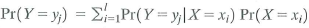 Consider two random variables X and Y. Suppose that Y takes on k values y 1 ,..., y k and that X takes on l values x 1 ,..., x l. a. Show that . b. Use your answer to (a) to verify Equation (2.19). c. Suppose that X and Y are independent. Show that xy = 0 and corr( X , Y ) = 0.