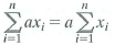 (Review of summation notation.) Let x l,... ,x n denote a sequence of numbers, y 1... ,y n denote another sequence of numbers, and a, b, and c denote three constants. Show that a. b. c. d.