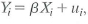 Consider the regression model where u i , and X i satisfy the assumptions in Key Concept 4.3. Let denote an estimator of that is constructed as where and are the sample means of Y i and X i , respectively. a. Show that is a linear function of Y 1 , Y 2 ,..., Y n. b. Show that is conditionally unbiased.