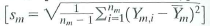 A random sample of workers contains n m = 120 men and n w = 131 women. The sample average of men's weekly earnings is $523.10, and the sample standard deviation is $68.1. The corresponding values for women are = $485.10 and s w = $51.10. Let Women denote an indicator variable that is equal to 1 for women and 0 for men and suppose that all 251 observations are used in the regression Y i = 0 + 1 Women i + u i Find the OLS estimates of 0 and 1 and their corresponding standard errors.