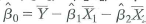 (Requires calculus) Consider the regression model for i = 1,..., n. (Notice that there is no constant term in the regression.) Following analysis like that used in Appendix 4.2: a. Specify the least squares function that is minimized by OLS. b. Compute the partial derivatives of the objective function with respect to b 1 and b 2. c. Suppose . Show that . d. Suppose . Derive an expression for ß 1 as a function of the data ( Y i X 1i X 2i ) , i = 1,..., n. e. Suppose that the model includes an intercept: . Show that the least squares estimators satisfy . f. As in (e), suppose that the model contains an intercept. Also suppose that . Show that . How does this compare to the OLS estimator of ß x from the regression that omits X 2