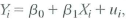 Consider the linear probability model where a. Show that b. Show that var . c. Is U i heteroskedastic Explain. d. (Requires Section 11.3) Derive the likelihood function.