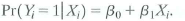 Consider the linear probability model where a. Show that b. Show that var . c. Is U i heteroskedastic Explain. d. (Requires Section 11.3) Derive the likelihood function.