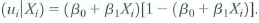 Consider the linear probability model where a. Show that b. Show that var . c. Is U i heteroskedastic Explain. d. (Requires Section 11.3) Derive the likelihood function.