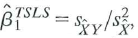Consider TSLS estimation with a single included endogenous variable and a single instrument. Then the predicted value from the first-stage regression is Use the definition of the sample variance and covariance to show that Use this result to fill in the steps of the derivation in Appendix of Equation (12.4). Appendix Derivation of the Formula for the TSLS Estimator in Equation (12.4) The first stage of TSLS is to regress X i on the instrument Z i by OLS and then compute the OLS predicted value , and the second stage is to regress Y i on by OLS. Accordingly, the formula for the TSLS estimator, expressed in terms of the predicted value is the formula for the OLS estimator in Key Concept 4.2, with replacing X i. That is, , where , is the sample variance of and is the sample covariance between Y i and Because X i is the predicted value of X i from the first-stage regression, , the definitions of sample variances and covariances imply that (Exercise 12.4). Thus, the TSLS estimator can be written as . Finally, is the OLS slope coefficient from the first stage of TSLS, so Substitution of this formula for into the formula yields the formula for the TSLS estimator in Equation (12.4).