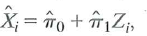 Consider TSLS estimation with a single included endogenous variable and a single instrument. Then the predicted value from the first-stage regression is Use the definition of the sample variance and covariance to show that Use this result to fill in the steps of the derivation in Appendix of Equation (12.4). Appendix Derivation of the Formula for the TSLS Estimator in Equation (12.4) The first stage of TSLS is to regress X i on the instrument Z i by OLS and then compute the OLS predicted value , and the second stage is to regress Y i on by OLS. Accordingly, the formula for the TSLS estimator, expressed in terms of the predicted value is the formula for the OLS estimator in Key Concept 4.2, with replacing X i. That is, , where , is the sample variance of and is the sample covariance between Y i and Because X i is the predicted value of X i from the first-stage regression, , the definitions of sample variances and covariances imply that (Exercise 12.4). Thus, the TSLS estimator can be written as . Finally, is the OLS slope coefficient from the first stage of TSLS, so Substitution of this formula for into the formula yields the formula for the TSLS estimator in Equation (12.4).