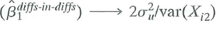 Suppose that there are panel data for T = 2 time periods for a randomized controlled experiment, where the first observation (t = 1) is taken before the experiment and the second observation (t = 2) is for the post-treatment period. Suppose that the treatment is binary; that is, suppose that X it = 1 if the i th individual is in the treatment group and t = 2, and X it = 0 otherwise. Further suppose that the treatment effect can be modeled using the specification Y it = t + ß i X it + u it  where , are individual-specific effects [see Equation (13.11)] with a mean of zero and a variance of 2 and u it is an error term, where u it is homoskedas-tic, cov( u it , u i1 ) = 0, and cov( u it , i ) for all i. Let     denote the differences estimator, that is, the OLS estimator in a regression of Y i2 on X i2 with an intercept, and let     denote the differences-in-differ-ences estimator, that is, the estimator of ß 1 based on the OLS regression of Y i = Y i2 - Y i1 and an intercept. a. Show that nvar     .  b. Show that nvar      c. Based on your answers to (a) and (b), when would you prefer the differences-in-differences estimator over the differences estimator, based purely on efficiency considerations