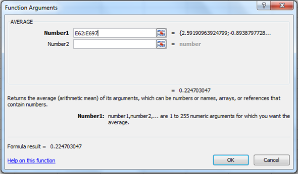 Consider the table: a. In order to compute the value of monthly growth rate we use the formula: We get: For mean: 1. Click on Formulas tab on toolbar and go to AutoSum group. Now click on more functions. 2. Now find and click on Average. Click OK. 3. In the dialogue box, enter the numbers whose average is needed. Click on empty box near Number1 to enter the number. In order to enter the value, drag along the data to select cells. 4. Click on OK. The output of which will be: For Standard deviation: 1. Click on Formulas tab on toolbar and go to More Functions and then Statistics group. Now click on Insert functions. 2. Now find and click on STDEV. Click OK. 3. In the dialogue box, enter the numbers whose standard deviation is needed. Click on empty box near Number1 to enter the number. In order to enter the value, drag along the data to select cells. 4. Click on OK. It gives the output: The units of growth rate in IP are percentage per month. b. In order to plot the values of , follow the steps: 1. Copy the columns from excel to Minitab worksheet 3. Go to Graph , and then Scatter plot. Then go to with connect line. Click OK. 4. Now click on variable which will correspond to y and using select , import it there. Similarly, import for x. 5. Click OK. Output is: Is the greater of zero or the percentage point difference between oil prices at date t and their maximum value during the past year. Thus , and if the date t is not greater than the maximum value over the past year c. To compute the distributed lag model, we first need to calculate the lagged values: 1. Go to Stat , and then Time Series. 3. Click on lag. 4. Enter the series to find the lag and enter the name of the variable. Enter the lag value 1. Click OK. 5. Output is: Similarly, we compute the rest 17 lags. Now, run regression: 1. Go to Stat , and then Regression. Then go to Regression again. 2. Now click on variable which will correspond to y and using select , import it there. Similarly, import for x. 8. Cick OK. Output is: The value of the HAC standard truncation parameter m is: Where T is the sample size i.e. 708. Now, Hence, the value of m is 7. d. Now, F- test is applied to test the slope coefficients of regression equation in equation (2), for which the null hypothesis (hypothesis of no difference) is, Where, and the alternative hypothesis, against the null hypothesis, is, Now, using the regression output, it is observed that the P-value corresponding to value of F statistic is 0.000 as shown below, So, P-value (0.00) is less than the level of significance, say 0.05, so the null hypothesis is rejected and it is concluded that the all the slope coefficients are significantly different from zero. However, in the regression output, the P-value corresponding to the intercept term (constant) is 0.00 which is lesser than level of significance, say 0.05, so the constant is significantly different from zero. e. Graph: The cumulative multipliers show a persistent and large decrease in industrial production following an increase in oil prices above their previous 12 month peak price. Specifically a 100% increase in oil prices is leads to an estimated 17% decline in industrial production after 18 months f. No. is not exogenous. Results in part (e) are not reliable.