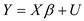 a) Let the following be the general linear regression Here the variables are matrices, Y corresponds to the dependent variable test scores, X corresponds to the independent variable matrix which stores the coefficient column, income and squared income, ß stores the regression coefficients, and U is the error vector as defined below As seen from the equation there are n observations for each dependent and independent variable. b) The test for the hypothesis have the form To test for a linear against a quadratic, the null is The (0 0 1) stores the test information in R. For example, multiplying the matrices gives Which is the hypothesis the it is not quadratic, hence linear. There is only one restriction so q = 1.