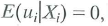 Construct an example of a regression model that satisfies the assumption but for which