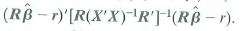 Consider the problem of minimizing the sum of squared residuals subject to the constraint that Rb = r, where R is q × ( k + 1) with rank cj. Let be the value of b that solves the constrained minimization problem. a. Show that the Lagrangian for the minimization problem is L(b , ) = ( Y- Xb ) ' ( Y-Xb ) + ' ( Rb - r ), where is a q × 1 vector of Lagrange multipliers. b. Show that c. Show that d. Show that F in Equation (18.36) is equivalent to the homoskeskasticity-only F -statistic in Equation (7.13).