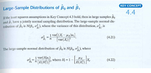 Consider the regression model with a single regressor: Suppose that the assumptions in Key Concept 4.3 are satisfied. a. Show that X, is a valid instrument. That is, show that Key Concept 12.3 is satisfied with Z i , = X i b. Show that the IV regression assumptions in Key Concept 12.4 are satisfied with this choice of Z i. c. Show that the IV estimator constructed using Z i = X j is identical to the OLS estimator.