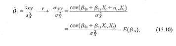 Derive the final equality in Equation (13.10).