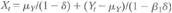 Suppose that ^follows a stationary AR(1) model, a. Show that the h -period ahead forecast of Y t is given by , where . b. Suppose that X t is related to Y t by , where . Show that .