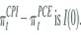 In Empirical Exercise, you studied the behavior of over the sample period 1970:1 through 2009:12. That analysis was predicated on the assumption that a. Test for a unit root in the autoregression for . Carry out the test using the ADF test that includes a constant and 12 lags of the first difference of . Also carry out the test using the DF-GLS procedure. b. Test for a unit root in the autoregression for and in the autoregression for . As in (a), use both the ADF and DF-GLS tests including a constant and 12 lagged first differences. c. What do the results from (a) and (b) say about cointegration between these two inflation rates What is the value of the cointegrating coefficient ( ) implied by your answers to (a) and (b) d. Suppose that you did not know that the cointegrating coefficient was = 1. How would you test for cointegration Carry out the test. How would you estimate Estimate the value of using the DOLS regression of onto and six leads and lags of . Is the estimated value of close to 1