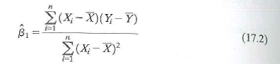 Consider the heterogeneous regression model where 0i and 1i are random variables that differ from one observation to the next. Suppose that are distributed independently of X i. a. Let denote the OLS estimator of 1 given in Equation (17.2). Show that , where E ( 1 ) is the average value of 1 i in the population. b. Suppose that , where 0 and 1 are known positive constants. Let denote the weighted least squares estimator. Does Explain.