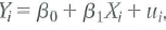 Consider the regression model where and u i = Suppose that , are i.i.d. with mean 0 and variance 1 and are distributed independently of X j : for all i and j. a. Derive an expression for b. Explain how to estimate the model by GLS without explicitly inverting the matrix . ( Hint : Transform the model so that the regression errors are )