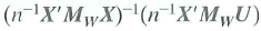 This exercise shows that the OLS estimator of a subset of the regression coefficients is consistent under the conditional mean independence assumption stated in Appendix 7.2. Consider the multiple regression model in matrix form Y=Xß + Wy + u, where X and W are, respectively, n × k 1 and n × k 2 matrices of regressors. Let X i and W i denote the i th rows of X and W [as in Equation (18.3)]. Assume that (i)   , where is a k 2 × 1 vector of unknown parameters; (ii) (Xi, W i Yi) are i.i.d.; (iii) (X i W i u i ) have four finite, nonzero moments; and (iv) there is no perfect multicollinearity. These are Assumptions #l-#4 of Key Concept 18.1, with the conditional mean independence assumption (i) replacing the usual conditional mean zero assumption. a. Use the expression for   given in Exercise 18.6 to write   - ß =   . b. Show that   where   =   , and so forth. [The matrix   if   : for all i,j, where A n,ij and A ij are the (i, j) elements of A n and A.] c. Show that assumptions (i) and (ii) imply that   . d. Use (c) and the law of iterated expectations to show that   e. Use (a) through (d) to conclude that, under conditions (i) through (iv)  <div style=padding-top: 35px> 