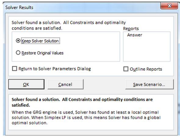 Solve the network flow model problem using excel solver. Follow the given steps to find out the optimal route for the trucks. Step 1: Formulate an excel sheet using given values and formulas: Step 2: Formulated spreadsheet is shown below: Access Excel solver from menu bar and enter the following values in the pop-up window: Click on Solve option. Then, the following pop up would appear: Now, click on OK button. It would give the following results: The optimal route for the truck is 1-2-11-15-16-19-23-28-31-33. The least number of people exposed to the trucks are 7.03 million.