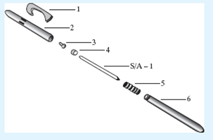 Draw an operations process chart for the assembly of a ballpoint pen. The pen is made from three subassemblies (see figure):    1. upper barrel 2. cartridge 3. lower barrel Operation 1 attach clip to upper barrel 2 insert button into upper barrel 3 insert rotor into upper barrel 4 press ball into tip of cartridge 5 insert tip into cartridge 6 fill cartridge with ink Inspection 1 test cartridge Operation 7 insert cartridge into upper barrel 8 slip spring over cartridge 9 screw lower barrel and upper barrel together Inspection 2 test operation of pen 3 final inspection