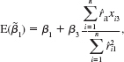 Suppose that the population model determining y is y = 0 + 1 x 1 + 2 X 2 + 3 X 3 + u, and this model satisifies Assumptions MLR.1 through MLR.4. However, we estimate the model that omits x3. Let 0 , 1 and 2 be the OLS estimators from the regression of y on x1 and x2. Show that the expected value of 1 (given the values of the independent variables in the sample) is    where the rf1 are the OLS residuals from the regression of x1 on x2. [Hint: The formula for 1 comes from equation. Plug y. = 0 + 1 xi 1 + 2 xi 2 + 3 xi 3 + u. into this equation. After some algebra, take the expectation treating xi3 and ri 1 as nonrandom.]  