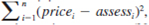 In Section 4.5, we used as an example testing the rationality of assessments of housing prices. There, we used a log-log model in price and assess [see equation (4.47)]. Here, we use a level-level formulation. (i) In the simple regression model price = 0 + 1 Possess + u, the assessment is rational if 1 = 1 and 0 = 0. The estimated equation is    First, test the hypothesis that H0: 0 = 0 against the two-sided alternative. Then, test H0: 1 = 1 against the two-sided alternative. What do you conclude  (ii) To test the joint hypothesis that 0 = 0 and 1 = 1, we need the SSR in the restricted model. This amounts to computing   where n = 88, since the residuals in the restricted model are just price i - assess i. (No estimation is needed for the restricted model because both parameters are specified under H 0.) This turns out to yield SSR = 209,448.99. Carry out the F test for the joint hypothesis. (iii) Now, test H 0 : 2 = 0, 3 = 0, and 4 = 0 in the model price = 0 + 1 assess + 2 lotsize + 3 sqrft + 4 bdrms + u. The R-squared from estimating this model using the same 88 houses is.829. (iv) If the variance of price changes with assess, lotsize, sqrft, or bdrms, what can you say about the F test from part (iii)