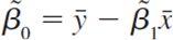 In the simple regression model (5.16), under the first four Gauss-Markov assumptions, we showed that estimators of the form (5.17) are consistent for the slope, _1. Given such an estimator, define an estimator of Show that plim