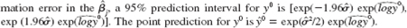 If we start with (6.38) under the CLM assumptions, assume large n, and ignore the esti-   (i) For what values of _ ˆ will the point prediction be in the 95% prediction interval Does this condition seem likely to hold in most applications (ii) Verify that the condition from part (i) is satisfied in the CEO salary example.<div style=padding-top: 35px> 