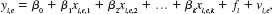Consider a model at the employee level, where the unobserved variable f i is a firm effect to each employee at a given firm i. The error term v i,e is specific to employee e at firm i. The composite error is u i,e = f 1 + v i,e , such as in equation. (i) Assume that Var(f 1 ) = 2 f , Var(v ie ) = 2 v , and f i and v i,e are uncorrelated. Show that Var(u i,e ) = 2 f + 2 v ; call this 2. (ii) Now suppose that for e g, v i,e and v i,g are uncorrelated. Show that Cov(u ie ,u ig ) = 2 f. (iii) Let be the average of the composite errors within a firm. Show (iv) Discuss the relevance of part (iii) for WLS estimation using data averaged at the firm level, where the weight used for observation i is the usual firm size.