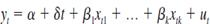 Suppose that the equation satisfies the sequential exogeneity assumption in equation Equation . (i) Suppose you difference the equation to obtain How come applying OLS on the differenced equation does not generally result in consistent estimators of the j (ii) What assumption on the explanatory variables in the original equation would ensure that OLS on the differences consistently estimates the j (iii) Let z t1 , …, z tk be a set of explanatory variables dated contemporaneously with y t. If we specify the static regression model yt= 0 + 1zt1 + … + kztk+ut,describe what we need to assume for x t = z t to be sequentially exogenous. Do you think the assumptions are likely to hold in economic applications