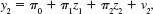 In the model with one endogenous explanatory variable, one exogenous explanatory variable, and one extra exogenous variable, take the reduced form for y 2 , , and plug it into the structural equation . This gives the reduced form for y 1 : y 1 = 0 + 1 Z 1 + 2 Z 2 + V Find the j. in terms of the j and the j. (ii) Find the reduced form error, v 1 , in terms of u 1 , v 2 , and the parameters. (iii) How would you consistently estimate the a j