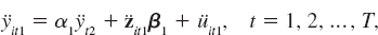 Use the entire panel data set in AIRFARE.RAW for this exercise. The demand equation in a simultaneous equations unobserved effects model is log(passenit) = t1 + log(fareit.) + ai1 + uit1, where we absorb the distance variables into ai1. (i) Estimate the demand function using fixed effects, being sure to include year dummies to account for the different intercepts. What is the estimated elasticity (ii) Use fixed effects to estimate the reduced form log(fareit) = t2 + 21concenit + ai2 + vta2. Perform the appropriate test to ensure that concenit can be used as an IV for log(fareit). (iii) Now estimate the demand function using the fixed effects transformation along with IV, as in equation. Now what is the estimated elasticity Is it statistically significant Equation
