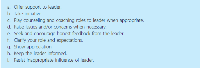 Identify each guideline using the letters a-i from Exhibit 7.3 on page 256: (Reference Exhibit 7.3)   ____________ We have a new boss, and I've been filling her in on how we do things in our department.