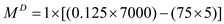 Under the liquidity preference framework, the nominal interest rate (i) is determined at the point of intersection of money demand and money supply curves. It is shown in the figure below. It implies that the nominal rate of interest is that rate at which demand for money exactly equals the supply of money. Money demand function is given by …… (1) Where Md is the demand for money, Y is income and I is the nominal rate of interest. In this problem it is given that the equation is …… (2) Here it is given that P = 1 Y = 7000 i = 5 Hence demand for money can be calculated using equation (2) as follows units If Y falls to 6,500, units Thus if income (Y) falls to 6,500 from 7,000, the demand for money also falls to 437.5 units. That is a fall of 500 units in income causes a fall of 62.5 units in demand for money. Now if money supply remains the same the earlier equilibrium is disturbed. The nominal rate of interest must fall to make new demand for money equal the supply of money. If the central bank wants to keep nominal rate of interest unchanged it must reduce money supply by exactly equal amount by which money demand has fallen. That is the central bank has to reduce money supply by 62.5 units.