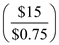 a) The purchase options on candy bars and peanuts are shown in the table1.    At one extreme, the consumer can spend all $15 on candy bars and purchase 20     of them; at the other extreme, he can spend all on peanuts and purchase 10    .  b) The budget line is a schedule or curve that shows various combinations of two products that a consumer can purchase with a specific money income. The above data can be plotted as budget line as shown in the graph below:    The slope of the budget line measures the ratio of the price of candy bars P c to the price of peanuts P p ; the slope is:    The budget line illustrates the idea of trade-offs arising from limited income. The straight line budget constraint, with its constant slope, indicates constant opportunity cost. This means that the opportunity cost of purchasing 1 extra peanut remains the same (2 candy bars) as more peanuts are purchased. Conversely, the opportunity cost of 1 extra candy bar remains the same (0.5 peanuts) as more candy bars are purchased c) The budget line is a schedule or curve that shows various combinations of two products a consumer can purchase with a specific money income. In the above graph also, each point on the graph represents a possible combination of candy bars and peanuts, including fractional quantities.  d) The increase of income shifts the budget line to a higher level because the consumer can buy both of the two goods at higher quantity. The new budget line is shown in Figure 2, and the corresponding table of combinations is also shown in Table 2 below.    In the table above, we find that the available combinations to purchase candy bars peanuts have increased. At one extreme, the consumer can spend all $30 on candy bars and purchase 40     of them; at the other extreme, he can spend all on peanuts and purchase 20    . Based on the above table, the budget line of peanuts candy bars has been drawn in the graph below:   